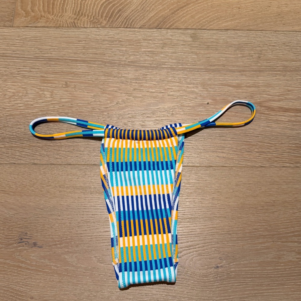 NWT Solid & Striped Multicolor Raine Bikini Bottom - Picture 4 of 8